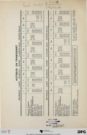 Autobus- en tramdienst