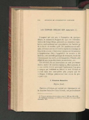 Le Congo Belge En 1909-1910.