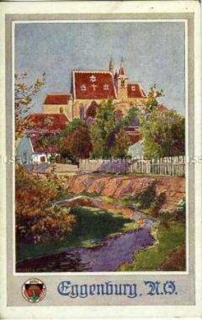 Eggenburg, Postkarte des Deutschen Schulvereins Nr.585