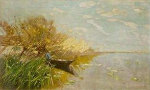 Angler am Ufer des Schwielowsee