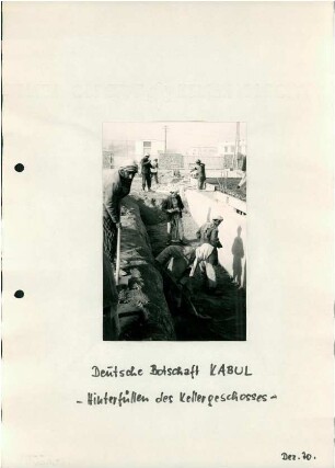 Deutsche Botschaft, Kabul, 1970-1973