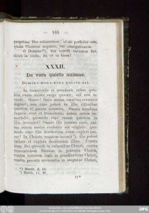 XXXII. De vera quiete animae. Domino mens nixa quieta est.