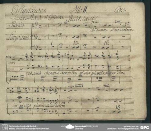 Rondo: "Chi d'amor squarciò la