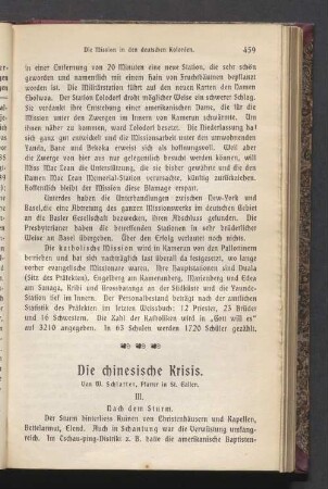 Die Chinesische Krisis. III