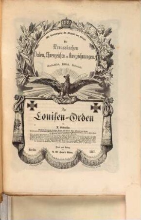 Die preußischen Orden, Ehrenzeichen und Auszeichnungen : geschichtlich, bildlich, statistisch, 9. Der Louisen-Orden