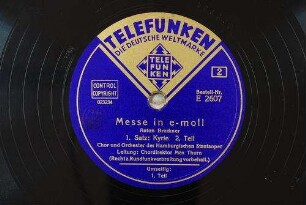 Messe in e-moll : 1. Satz: Kyrie; 2. Teil / Anton Bruckner