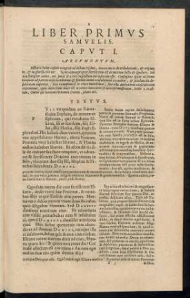 Liber Primus Samuelis.