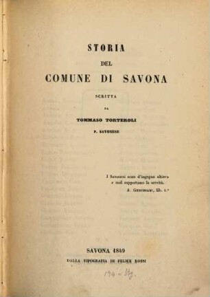 Storia del comune di Savona
