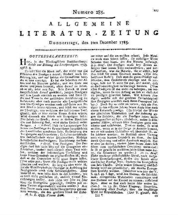 Das Sonntagsblatt. Leipzig: Jacobäer [s.a.]