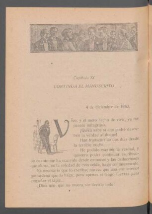 Capítulo XI - Continúa el manuscrito