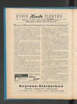 Warum Wanderbewegung Norddeutschland?