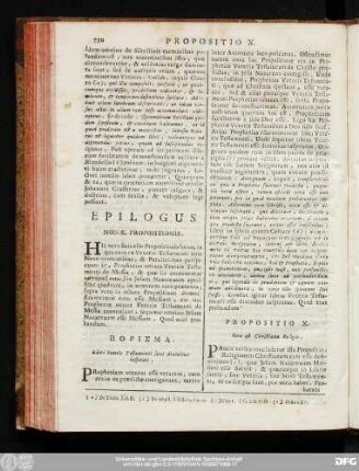 Propositio X. Vera est Christiana Religio.