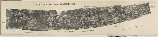 Luftbildplan Elbufer Altona - Blankenese