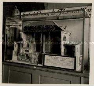 München, Deutsches Museum, Modell der Königlichen Erzgießerei Ferdinand von Miller, zur Zeit des Gusses der "Bavaria"