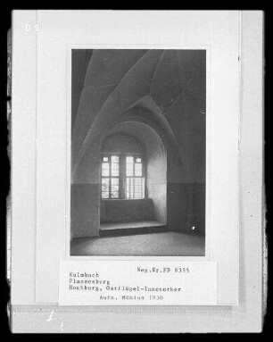 Plassenburg, Markgrafenzimmer : Plassenburg, Hochburg, Ostflügel-Innenerker