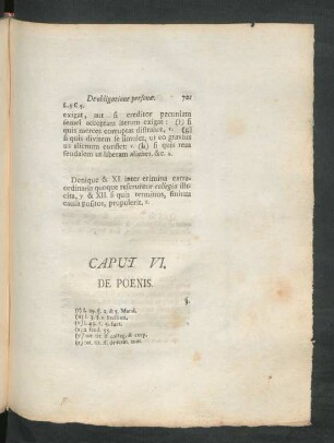Caput VI. De Poenis