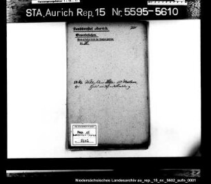 Hausierkonzessionen und -gesuche: Witwe Anna Hesse aus Midlum (Amt Weener), Nadelhandel