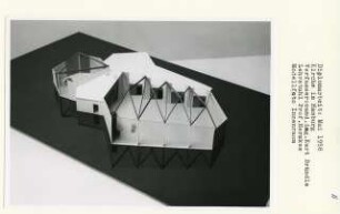 Kirche in Lurup, Hamburg-Altona (Diplomarbeit bei Bernhard Hermkes): Innenraum, Modellfoto