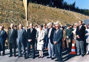 Einweihung des Streckenabschnitts am 28.09.1990