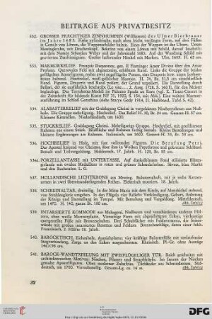 Beiträge aus Privatbesitz (Nr. 532-652)