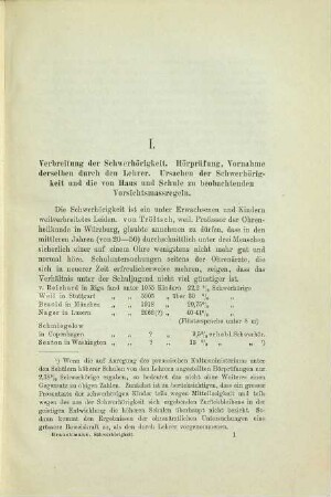 Die im Kindlichen Alter auftretende Schwerhörigkeit und ihre pädagogische Würdigung
