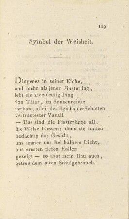 Symbol der Weisheit.