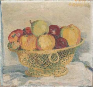 Früchtestillleben mit Korb