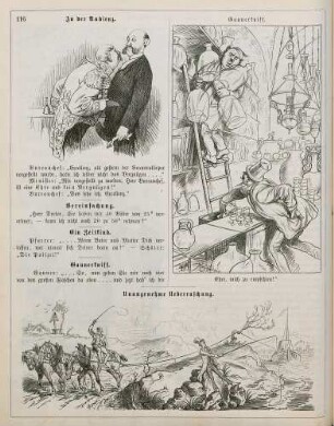 "In der Audienz" "Gaunerkniff" "Unangenehme Ueberraschung"