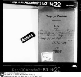Anerberecht des Kammerregistrators Staffhorst an dem Meierhof zu Dissen Bd. 2