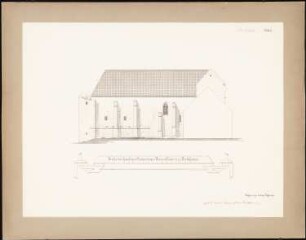 Kirche des ehemaligen Zisterzienser-Nonnenklosters, Nordshausen: Ansicht der Nordseite