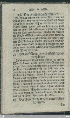 25. Prophezeyhung wegen eines kalten Winters