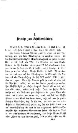 Beiträge zum Schriftverständniß