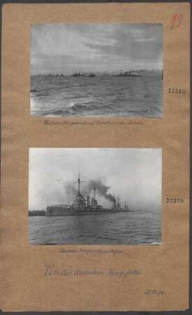 Deutsche Kriegsschiffe auf Vorposten in der Nordsee