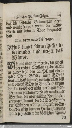 Um drey nach Mittage