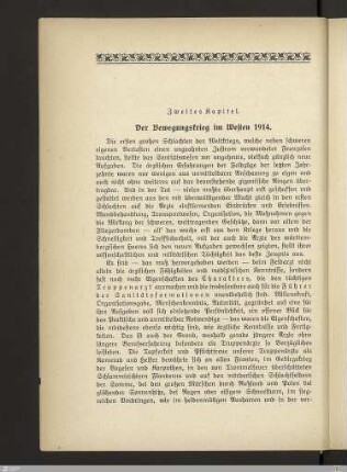 Der Bewegungskrieg im Westen 1914