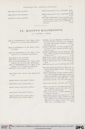 (Fl. Magnvs Magnentivs - Magnvs Maximvs) (No. 14627 - 14899)