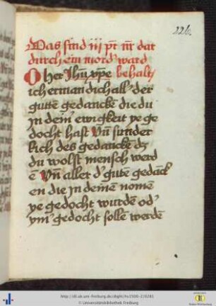 Das sind III Pater noster dar durch ein morder ward behalten.