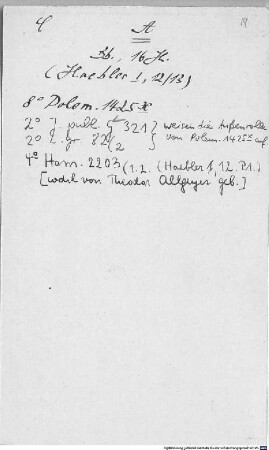 Sachkartei zur Einbandsammlung der Bayerischen Staatsbibliothek - BSB Cbm Cat. 263 a. [1], A - BSB Cbm Cat. 263 a(1