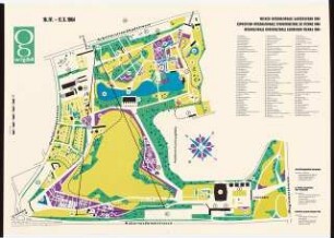 Wiener Internationale Gartenschau, Donaupark (WIG) 1964, Wien: Ausstellungsplan WIG 1:2000