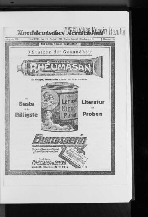 Nr. 24 1924 : Jahrgang 1924 Hamburg, den 10.August 1924 Nummer 24