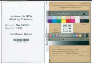 Entnazifizierung Helmut Fuerstenau , geb. 19.11.1900 ()