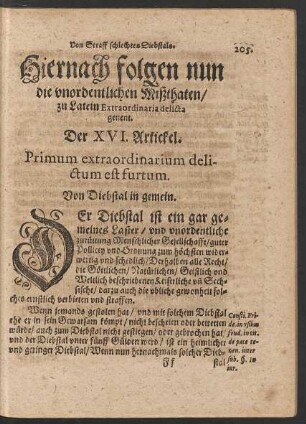 Der XVI. Artickel. - Der XX. Artickel.