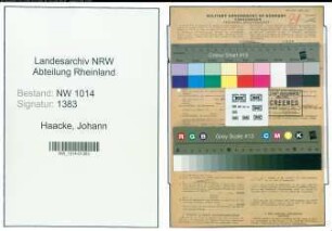 Entnazifizierung Johann Haacke , geb. 20.06.1896 (Arbeiter)