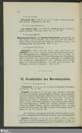 IV. Krankheiten des Nervensystems