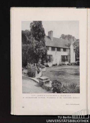 Ein amerikanisches Landhaus in anglikanischer Bauweise, wunderfein in die Vegetation gestellt