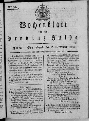 Nr. 38, Ausgabe vom 17. September 1825