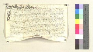 Adam Joseph Stolbinger, Richter der Freiherren von Muggenthal und wohnhaft zu Mühldorf, verkauft dem Kollegiatstift Mühldorf frei eigene Wiesen, von welchen eine Ewiggült an die Kürschnerzunft zu leisten ist. S: Christoph Jäger, Pflegverwalter, Kastner, Vogt- und Propstrichter zu Mühldorf