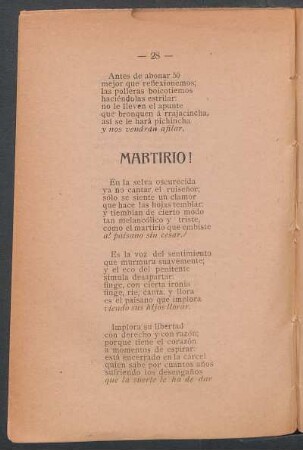Martirio!