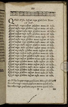Quod iusto iaspar rogo psallere mens sit iesu