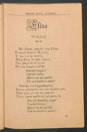 Elisa : Vals